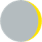 月齢2.9の月の画像